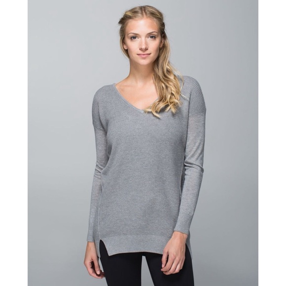 Lululemon The Sweater Life Heathered Medium Grey W3F25S - Picture 1 of 11